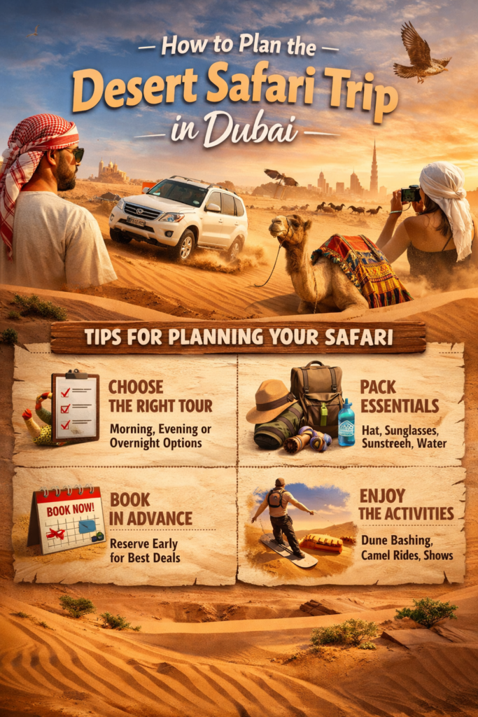 How to Plan the Desert Safari Trip in Dubai
